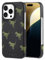 Coach Schutzhülle für iPhone 16 Pro aus genarbtem genarbtem Leder, schlankes Design, Wiederholung von Rexy