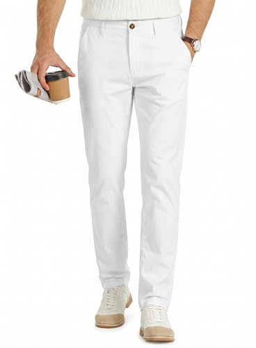 33,000ft Herren Golfhosen Atmungsaktiv Stretch Leicht mit 5 Taschen | UPF50+, Schnelltrocknend, 4-Wege-Stretch, Weich, mit Tee-Halter, für Golfen Casual Arbeit