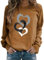ZTFYKLIN Warehouse Deals Angebote Baggy Tshirt Damen Strick Pullover Damen Pulli Blau Weiss Gestreift Damen Pullover Damen Tuerkis Petrol Maritim Outfit Damen Xmas Herren Pullover Yours Clothing