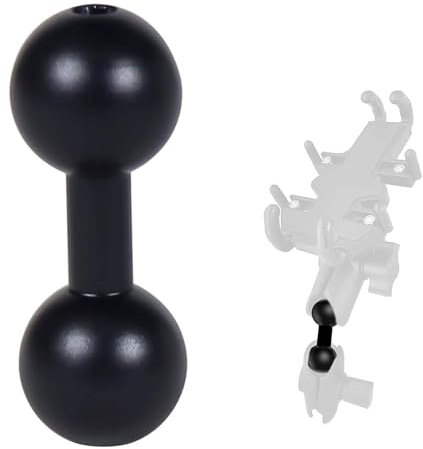 Ball Adapter Ball Mount Doppelköpfe, Kugelhalterung Adapter Kugelhalterungsbasis, Ball Mount Halterung Kugel Arm, Kompatibel Mit Ram Dual Kugelsockel Arme Für Fahrrad Motorrad Handy Halterung 25mm