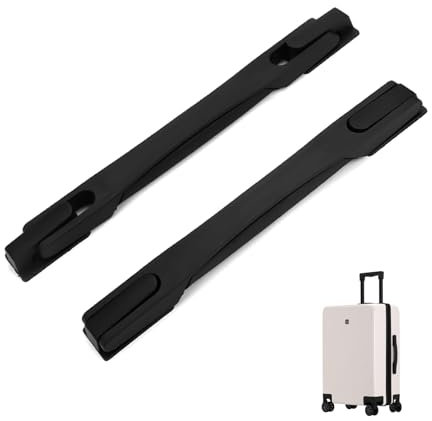 2 Stücke Koffergriff Ersatz,Griffe,Ersatz-Gepäckgriff,Gepäckgriff Ersatzgriff Schwarz für Box,Koffergriffe,Gepäckkoffer,Griffband,Ersatzgriffe Reisekoffer,Bequem Luggage Handle Zubehör,Suitcase