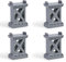 UENXRXE 4 Stück Brückenpfeiler Stapelbar,Gleisverbinder,Eisenbahn Zubehör, Holzeisenbahn Zubehör Adapter Kompatibel Mit Brio, Lillabo, Thomas And Friends, Melissa