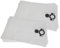 vhbw 10x sacchetto compatibile con Flex VCE 44 M AC, VCE 44 M AC Air, VCE 44 L AC Kit aspirapolvere - microfibra, 52,5cm x 39cm Bianco