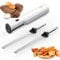 Electric Bread Knife, Cordless Carving Bread Cutter, Meat Slicer with 2 Stainless Steel Blades and Safety Lock Button, Reciprocating Saw Blades, Simple To Dismantle, for Families Bread Meat Cutting