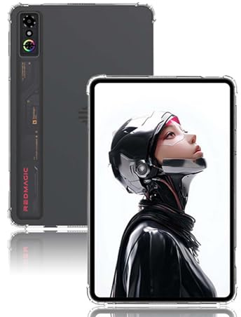 Case for REDMAGIC Astra Gaming Tablet 9.06inch,NOUKAJU Tablet Protection Case,Ultra Clear Soft Flexible TPU,Protection Cover for REDMAGIC Astra(Clear)
