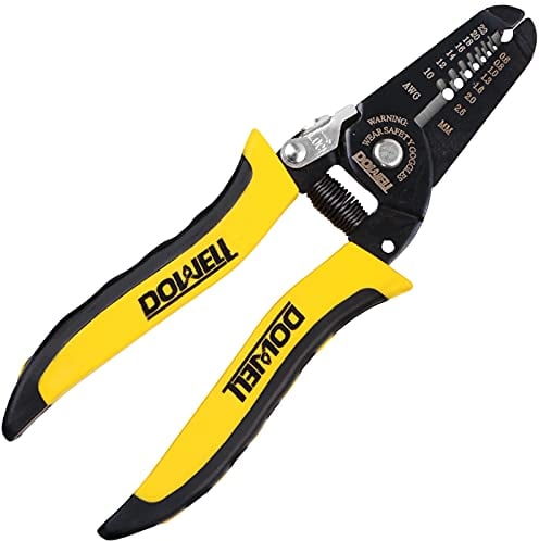 DOWELL 10–22 AWG Abisolierzange, Abisolierwerkzeug und multifunktionales Handwerkzeug, professionelles Griffdesign und raffinierte Handwerkskunst.