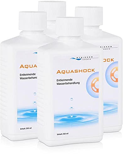 Stricker Chemie Aquaschock 250ml - Entkeimer für Wasserbetten (4er Pack)