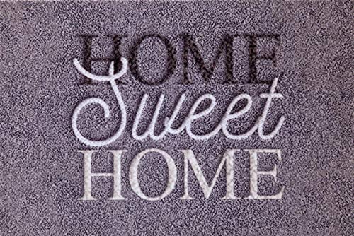 oKu-Tex Fußmatte | Schmutzfangmatte | Deco-Style Entrance | Home Sweet Home | Aufdruck | für innen | Eingangsbereich/Haustür/Treppenhaus | rutschfest | 40x60 cm