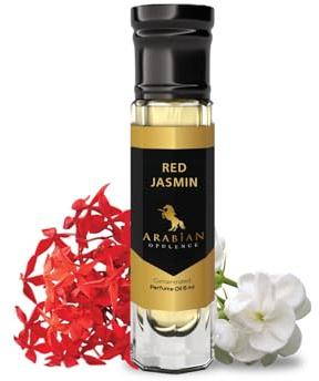 Arabian Opulence FR162 RED JASMIN Roll-on Parfümöl | Konzentriertes Parfüm Körperöl | Langanhaltendes Parfüm auf Ölbasis für Frauen | Reisegröße Alkoholfreies weiches Parfümöl Fläschchen (6ml)