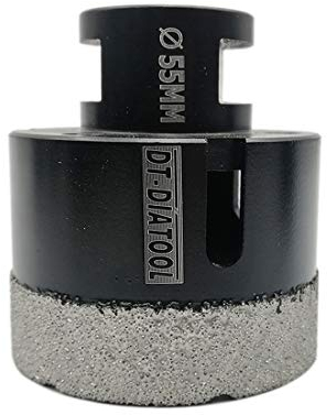 DT-DIATOOL Foret Diamant 55mm Scie Cloche pour Forage à Sec Carrelage Porcelaine Marbre Céramique Granit