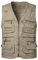 KTWOLEN Herren Outdoor Weste mit Multi-Taschened Anglerweste Jagd- und Angler Camping Wandern Weste Freizeit Ärmellos Jacke, Khaki, M