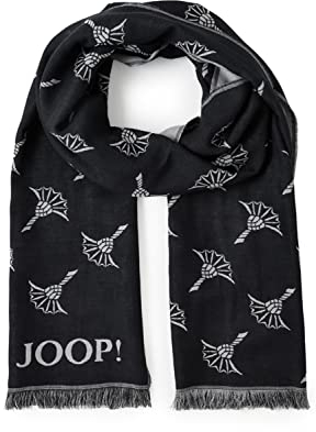 Joop! Herren Schal Feris schwarz/hellgrau One Size