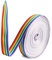 GNAGYUAN 10 Meters Regenbogen band, mehrfarbiges Ripsband Doppelseitiges Stoffband für Kunsthandwerk DIY, Geschenkverpackung, Hochzeit, Geburtstagsfeierdekoration (10M X 15MM)