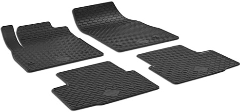 WALSER DirtGuard Gummi Fussmatten Auto für Opel Astra K/Astra K Sports Tourer (B16) 2015-2022, 100% passgenaue Auto Fußmatten, robuste Universal Fußmatte Auto, Gummimatten Auto