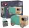 Janod - Camion Poubelle en Bois Massif Bolid - Poubelle Magnétique Incluse - Roues Silencieuses - Imagination et Motricité Fine - Certifié FSC - Peinture à l'Eau - Dès 2 Ans, J04633