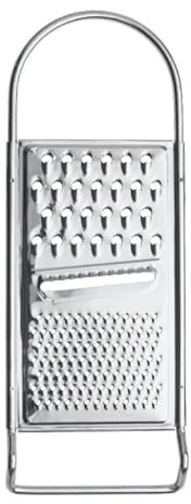 JOY STORE Rallador plano multiusos para verduras y queso. Rallador de acero inoxidable con diferentes superficies de fricción. 22 EU