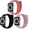 chinbersky 3 Pack Correas Deportivas Compatibles con Correas Apple Watch 38mm 40mm 41mm, Correa de Repuesto de Nailon Elástico Ajustable para iWatch Series 8/7/6/5/4/3/2/1/SE