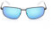 BMW M Motorsport BS0027 Herren-Sonnenbrille, Filigrane und Leichte Unisex-Sonnenbrille, Rechteckige Gläser, Blau Polarisiertes Glas, Mattschwarz