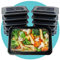 Triplast 10 x Meal Prep Containers (1 Compartment, 28oz) - Microwave, Freezer & Dishwasher Safe – BPA Free, Reusable, Leakproof & Stackable Food Storage Takeaway Boxes for Home, Office & School Use