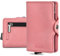 Bronzi® Porte Carte | Portefeuille Homme | Porte Carte Homme | Porte Carte Femme | Porte Carte Bancaire | Protection RFID avec Porte-Monnaie | Coffret Cadeau - Marque Italienne (Rose Mat)