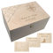 Generisch Erinnerungsbox Hochzeit personalisiert, Erinnerungskiste mit Namen und Hochzeitsdatum, mit persönlicher Gravur für das Brautpaar, Aufbewahrungsbox als Hochzeitsgeschenk (natur XXL)