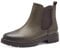 Jana Damen Stiefeletten ohne Absatz mit Reißverschluss Vegan, Grün (Olive), 40 EU
