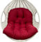 Yahbrra Swing Chair Cushion for Patio and Indoor Egg Hanging Basket Chair - Dark Red, 120*8