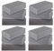 LDXDRU 12 Pack 23 x 11 x 7cm Floral Foam Blocks, Dry Flower Foam, Grey Floral Foam Bricks Florist Foam Blocks for Fresh or Artificial Flower Wedding Party Funeral Centerpieces