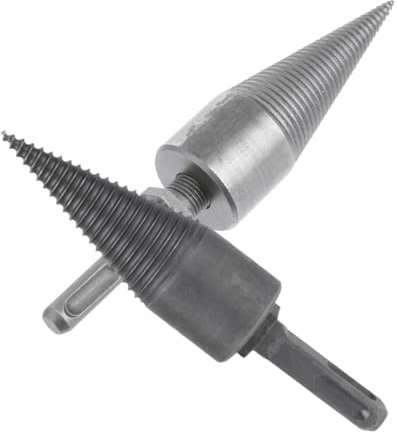 VANZACK 2stücke Effiziente Feuerholz-bohrer Holzspalter Bohrer Für Effektives Spalten Von Holzscheiten Geeignet Für Gartenarbeit Und Camping