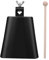 WOONEKY Schwarze Kuhglocke Kuhglockenschläger Handglocken Musikinstrumente Schlaginstrument Kuhglocken Handhaben Geräuschemacher Jubelnde Laute Rufglocke Kinderinstrument Black Metall