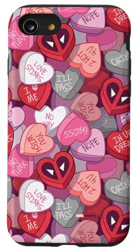 iPhone SE (2020) / 7 / 8 Marvel Valentine’s Day Candy Hearts Deadpool Anti-Love Case