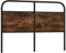 vidaXL Kopfteil Räuchereiche 135 cm Stahl und Holzwerkstoff, Bettkopfteil, Kopfteil für Doppelbett, Bett Kopfteil, Bettkopfteile, Doppelkopfteil