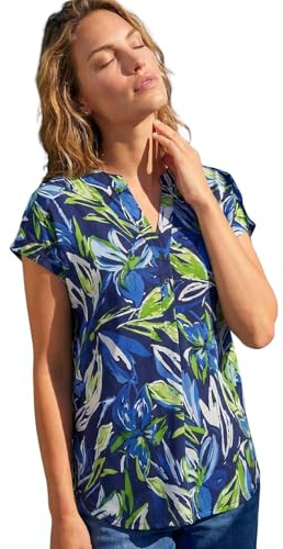 Roman Frill Bardot Top for Women- Ladies Cold Shoulder Off Shoulder Floral Print Spring Everyday Summer Holiday Sleeveless Soft Shirt Relaxed All-Over Blouses