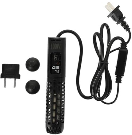 BUGUUYO Chauffe Aquarium Rallonge avec Plusieurs Prises Outil Professionnel D'électrolyse De l'eau Compteur De Pureté De l'eau Ventilateur De Refroidissement pour Aquarium Black Plastique