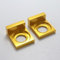 Ajustador tensor de eje de cadena Pitbike de 15mm Compatible con motocicleta S-SR XR50 CRF70 KLX TTR IMR Dirt Pit Bike(GOLD)