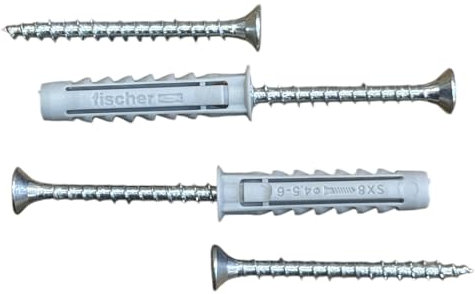 VITFER 1000 Tasselli SX Fischer mm8 con 1000 Viti 5x50 zincate