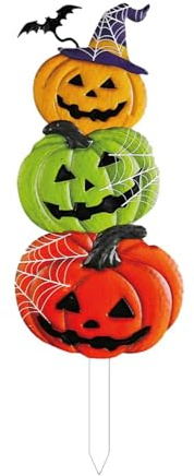 rockible Halloween Yard Stake Gartenstecker Kürbis Halloween Dekor Yard Schild für Außenweg, L