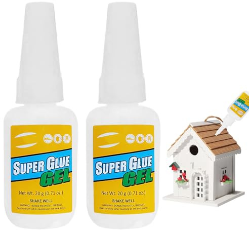 2 PCS 30g Wood Glue,Instant Super Strong Clear Glues,Waterproof Repair Glue for Wood Bonding, Repair, Furniture, Oak, Crafts, Carpentry, Edges & DIY Projects
