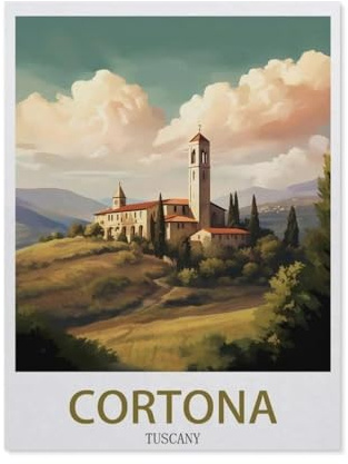 Cortona Tuscany，Puzzle 1000 Pieces Paper Puzzle Adult Children's Educational Toy Family Decompression Game（26x38cm）-EE9