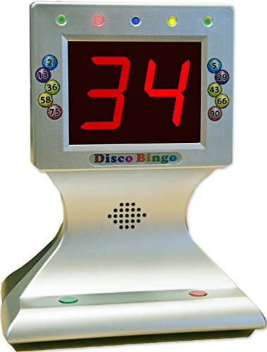 Thomas & Anca Club Supplies Ltd Disco Bingo Bingo Machine Music & Lights 1-75 & 1-90 for home and party use Bingo Battery Operated