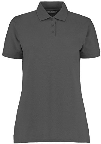 Kustom Kit Ladies Klassic Superwash Short Sleeve Polo Shirt (14) (Charcoal)