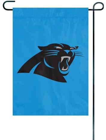 The Party Animal NFL Carolina Panthers NFL Bandera de jardín, azul, 18 x 12.5 pulgadas