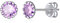 ChicSilver Damen-Ohrringe, Sterling-Silber 925, vergoldet, Stein, glänzend, Herzform, Ohrstecker und Chips, für Damen, Mädchen, Geschenk zum Geburtstag, Weihnachten, Valentinstag, Argent 925/1000,
