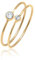 Elli Ring Damen Set Elegant Basic mit Kristallen in 925 Sterling Silber