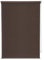 ondeco Tageslicht-Rollo, Design Stripe Wand-Deckenmontage, Sichtschutz Seitenzugrollo Sonnenschutz, Fenster innen lichtdurchlässig und Blickdicht 160x160 cm Braun