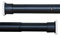 BAILEY JO Barre Extensible à Rideau 360-410CM sans Perçage en Acier Composé Noir Mat Diamètre 32mm Tringle Télescopique Multifonction pour Balcon/Chambre/Salle de Bain