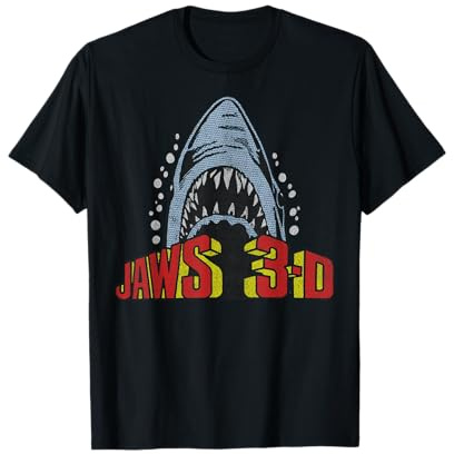 Jaws Retro 3D Poster T-Shirt