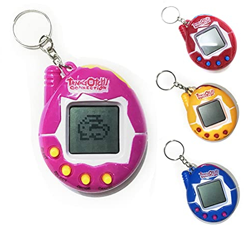 Elektronische Haustier Spielmaschine, 1pcs Virtuelle Haustiere Spielzeug Lustige Retro Tiere in Einem Virtual Pet Cyber Spielzeug Digitale Pet Schlüsselanhänger (zufällige Farbe)