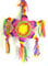 Pinata Mexican Star zum Befüllen und Aufhängen zur Party-Deko, Kinder-Geburtstag, Maße: 50 x 50 x 10 cm