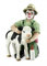 GILDE Clown Landliebe aus Kunstharz - Dorfleben Geschenk Dekofigur Sammlerstück - Mehrfarbig, 13 cm hoch, 9 cm breit, 8 cm tief